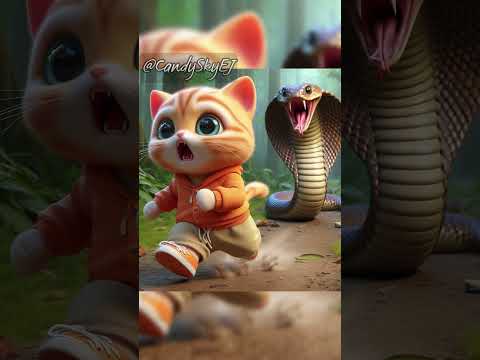 Cute cat: Running Away from Home  #cat #animals #poorcat #aiimages #catstory #cutecat #catmemes