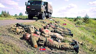 A heavy military convoy of North Korean volunteers was destroyed by AZOV in Ukraine