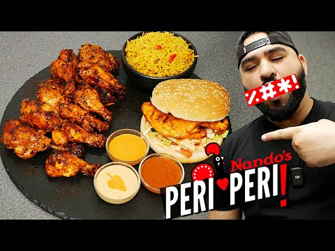 Peri Peri Chicken Platter! Wings, Drumsticks, Burger & Sauces | Halal Chef