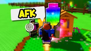 I Pretended to be AFK Holding INSANE FRUITS in Grow a Garden..