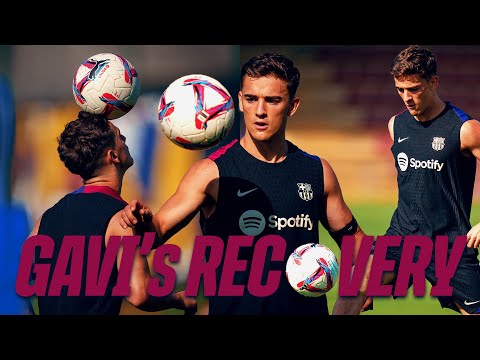 GAVI REUNITED WITH THE BALL AGAIN 💙❤️⚽ | FC Barcelona