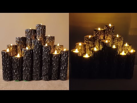 Spooky Halloween DIY Faux Dripping Candle Cluster  Made for Battery Operated Candle Lights ONLY