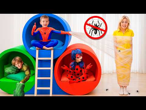 Aventuras de vacaciones en el Hotel de Superhéroes con Eva