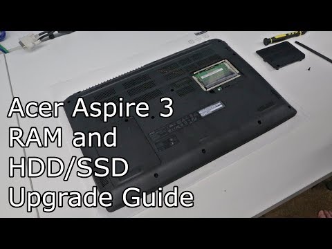 (ENGLISH) Acer Aspire 3 A315-41G RAM and HDD/SSD Upgrade guide
