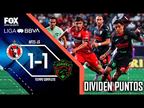 RESUMEN: XOLOS 1-1 FC JUÁREZ | JORNADA 3 | APERTURA 2025 | LIGA MX