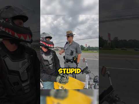 Cop Gets mad at Biker After Other Biker Runs ๐ก
