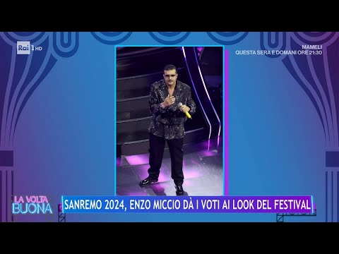 Sanremo 2024, Enzo Miccio dà i voti ai look delle serate del Festival - La Volta Buona 12/02/2024