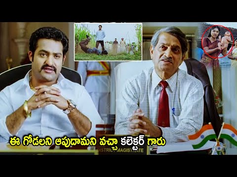 Jr Ntr Talking With Collector Powerful Interesting Scene | Telugu Movies | Cinema Chupistha