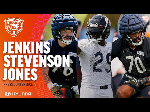 Jenkins, Stevenson, and Jones break down the first day of pads | Chicago Bears video clip
