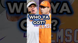 LSU vs. Clemson: WHO YA GOT In College Football Week 1? #shorts #cfb #lsu #clemson