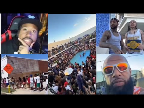 💥waiting to happen! Akademiks reacts to Footage of thousands of ppl in Houston for Spring Break