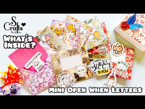 What's Inside Mini Open When Letters ( 10 ) Handmade | Long distance gift ideas | S Crafts