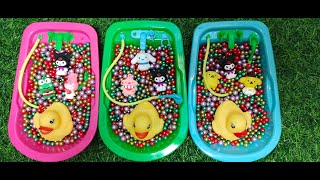SATISFYING ASMR WITH MIXING ALL MY BEADS WITH KUROMI