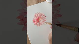 Peindre un dahlia à l’aquarelle 💖🙌🏻