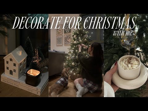 Decorate for Christmas with me 🌲 cosy day, decor shopping, getting in the spirit