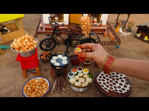 Miniature Pani Puri | Golgappa Recipe | Miniature Cooking | The Tiny Foods-Hindi