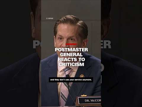 See moment Postmaster General covers his ears during oversight hearing