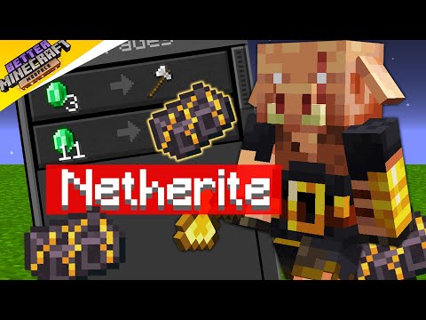 Le COMMERCE complètement CHEAT de minecraft ! (Netherite infini) | BETTER Minecraft Modde EP.12