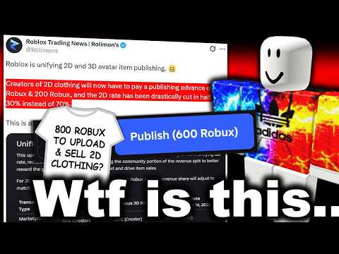 2D clothing has been completely destroyed... (800 Robux Fee)