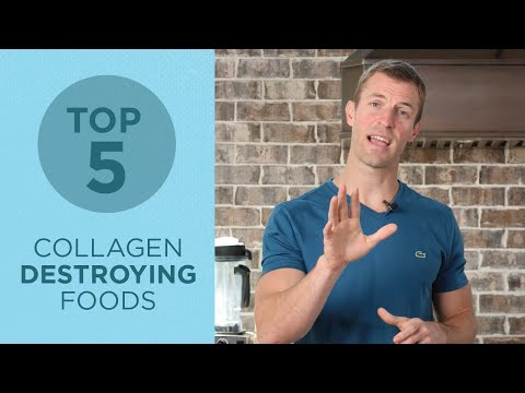 Top 5 Collagen Destroying Foods | Worst Foods to Eat for Graceful Aging | Dr. Josh Axe