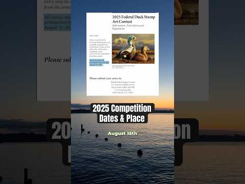 Duck stamp dates! Anyone plan on going?? #duckstamp #contest #art #competition