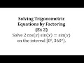 Solving Trigonometric Equations
