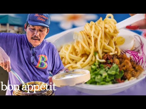 How a Burmese Street Vendor Serves Over 500 People at the Queens Night Market | Bon Appétit