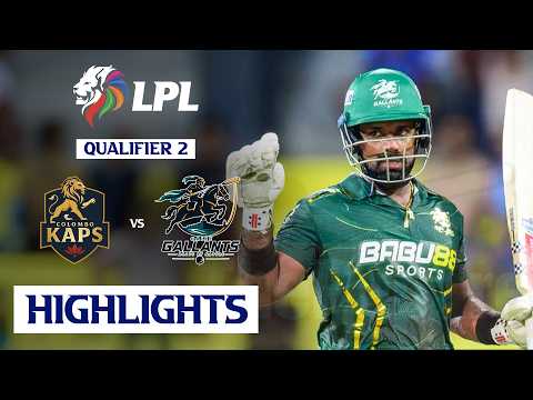 Galle Gallants vs Colombo Kaps | Qualifier 2 | Match Highlights | #LPL 2026
