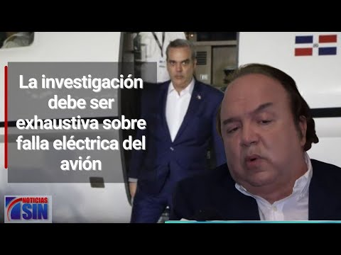 Piden investigar causas de falla en avión donde viajaba Abinader