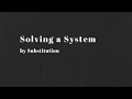 Solving Systems of Equations