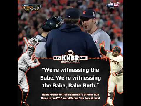 Hunter Pence on watching Pablo Sandoval hit three home runs in Game 1 of the 2012 World Series