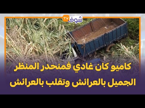 خطير جدا.. كاميو كان غادي فمنحدر المنظر الجميل بالعرائش وتقلب وطاح من أعلى نقطة