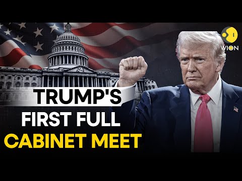 Trump Cabinet Meeting LIVE: President Trump Holds First Cabinet Meeting | Musk | Rubio | USA News