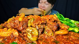 MUKBANG RICA" DAGING PAKE CABE GENDOT UTUH