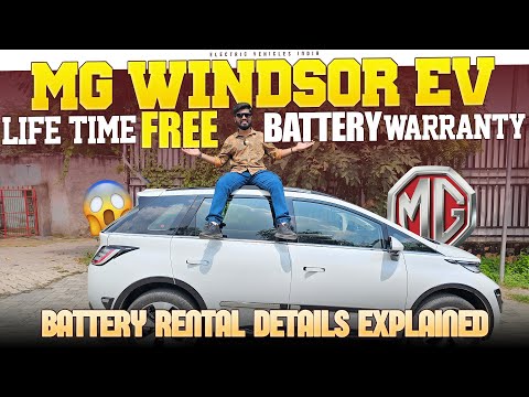 OMG😱 Life Time FREE Battery Warranty - MG Windsor EV Drive Review | Electric Cars 2024