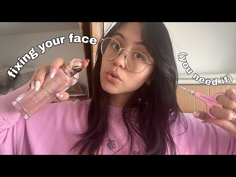 ASMR Fixing Your Face (Fast Chaotic Personal Attention Triggers)