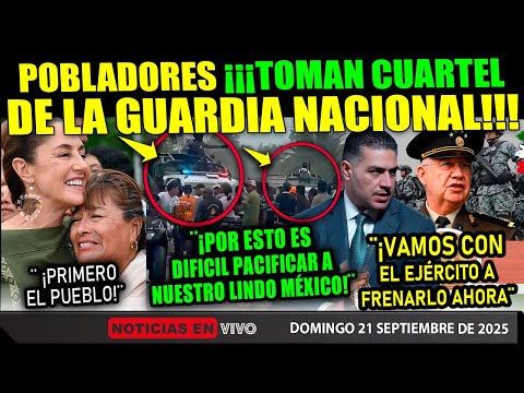 DOMINGAZO! POBLADORES TOMAN A LA FUERZA ¡CUARTEL DE LA GUARDIA NACIONAL! EN PLENA GIRA DE SHEINBAUM