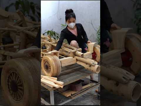 Mom Builds Bamboo F1 Car