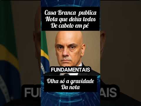 Nota Casa Branca - O bicho agora pega