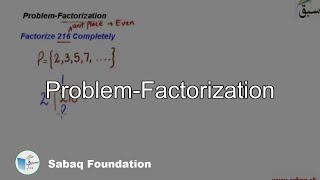 Problem-Factorization