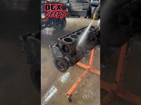 Washing an engine was a FAIL… #engine #rust #fail #instant #motor #jeep #jeep40 #rusty