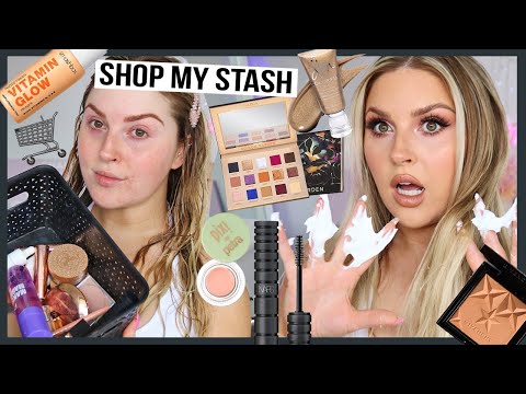 shop my stash 🛒 GLAM TRANSFORMATION using new & old makeup!
