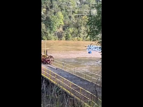 Watch RV Plunge Over Waterfall in Helene Flooding