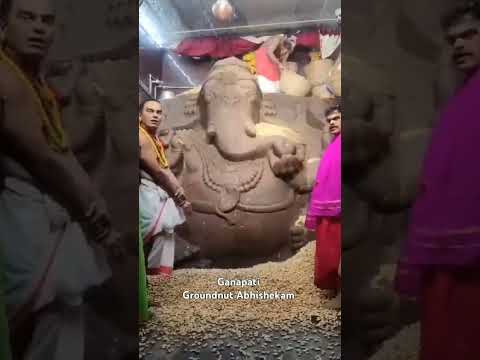 #ganapati groundnut #abhishekam #viralvideo #shorts #trending #2025