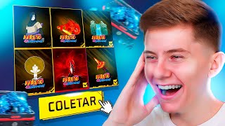 GASTEI MUITOS DIAMANTES E COMPREI TODAS AS SKINS DO NARUTO NO FREE FIRE!!!💎😱