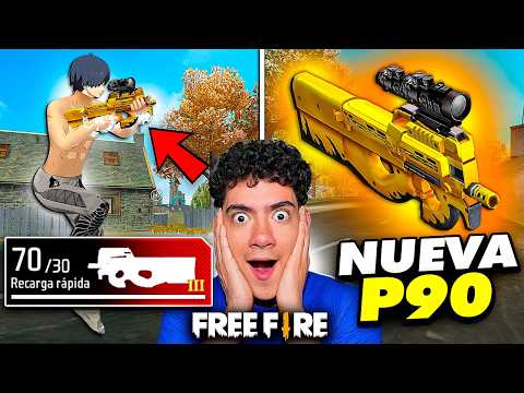 USE LA NUEVA P90 MEJORADA en FREE FIRE Y ES EL ARMA MAS PODEROSA !! - TheDonato