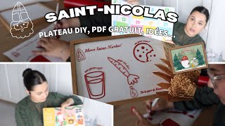 DIY Plateau de Saint-Nicolas, cadeaux + KIT gratuit à télécharger 🗒️