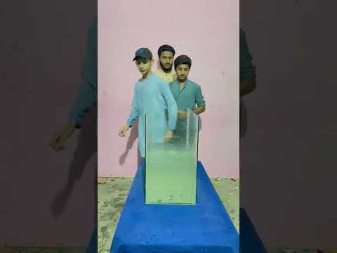 put coin in glass of water in tank