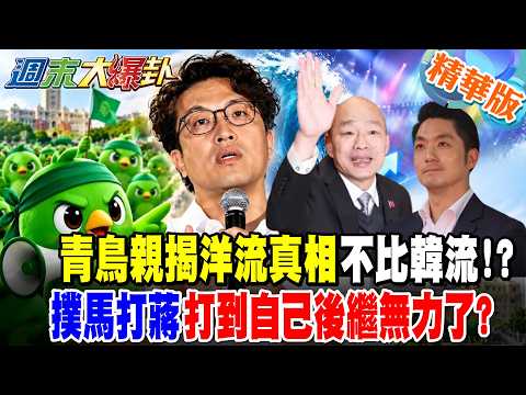 青鳥親揭洋流真相不比韓流!?撲馬打蔣打到自己後繼無力了?【#週末大爆卦】精華版3  @大新聞大爆卦HotNewsTalk