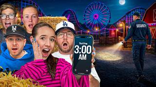 We Snuck Into a THEME PARK OVERNIGHT!